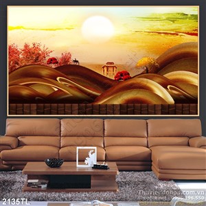 Tranh màu nước phong cảnh hiện đại