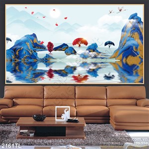 Tranh màu nước hiện đại trang trí nội thất