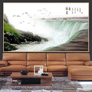 Tranh phong thủy thác nước đẹp