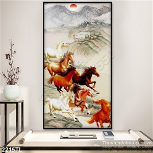 Tranh phong thủy mã đáo thành công
