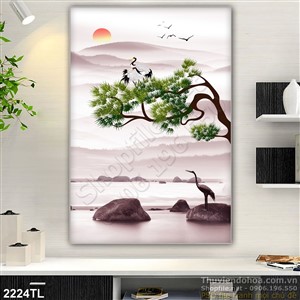 Tranh lụa 3D phong thủy đẹp nhất