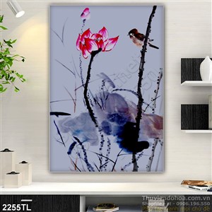 Tranh phong thủy hoa Sen đẹp