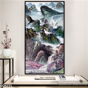 Tranh sơn dầu phong thủy trang trí tường đẹp