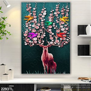 Tranh nai nghệ thuật trang trí tường đẹp
