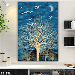 Tranh sơn dầu 3D nghệ thuật