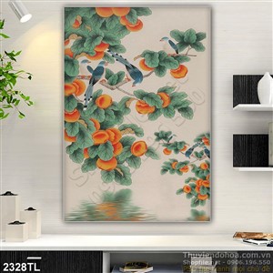 Tranh chim sẻ trang trí tường đẹp