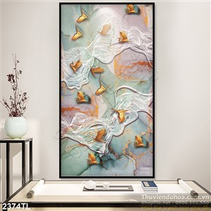 Tranh điêu khắc chim Hạc vàng treo tường đẹp
