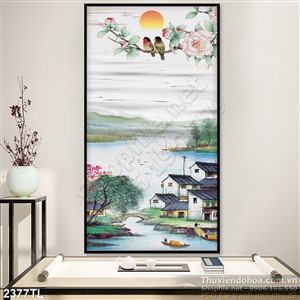 Tranh thư pháp trang trí tường đẹp