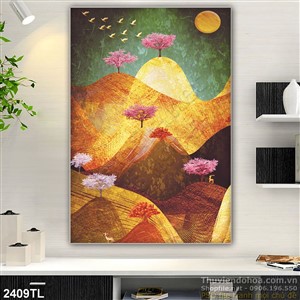 Tranh sơn dầu đồi núi