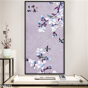Tranh sơn dầu hoa mộc lan