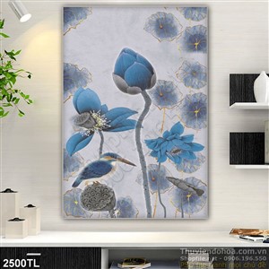 Tranh hoa Sen dán tường đẹp nhất