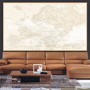 Tranh bản đồ trang trí phòng