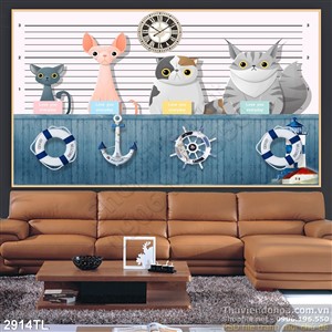 Tranh tranh điêu khắc con vật trang trí phòng bé