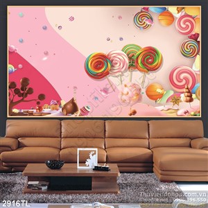 Tranh hẹo mút dán tường phòng ngủ trẻ em