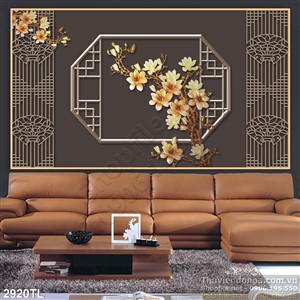 Tranh hoa kim tiền trang trí tết