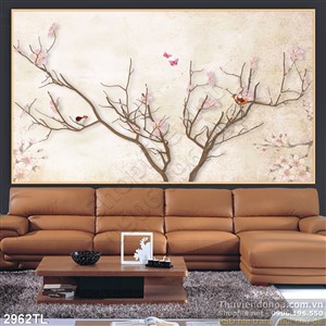 Tranh cây trang trí phòng ngủ đẹp