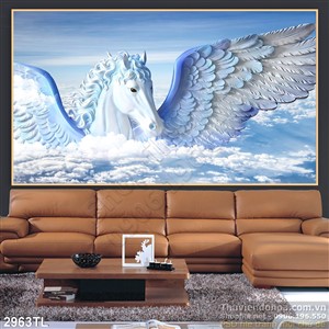 Tranh điêu khắc ngựa trang trí tường đẹp
