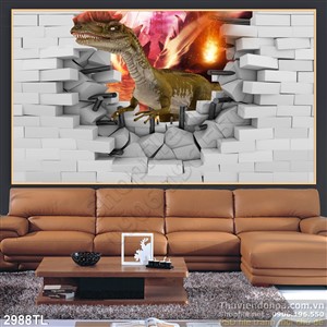 Tranh khủng long treo tường đẹp