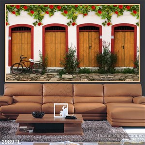 Tranh tranh cửa sổ trang trí tường