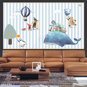 Tranh trang trí phòng ngủ cho bé