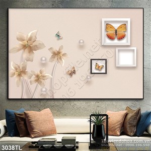 Tranh hoa trang trí tường đẹp