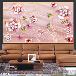 Tranh lụa hoa mai trang trí tường đẹp