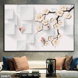 Tranh hoa Mai in gạch đẹp nhất