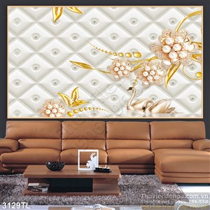 Tranh lụa 3D hoa kim cương đẹp nhất
