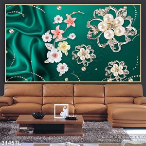 Tranh lụa 3d trang trí  phòng ngủ