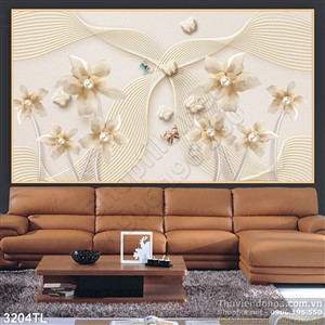 Tranh điêu khắc hoa trang trí tường đẹp