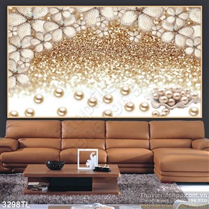 Tranh 3D hoa mai kim cương đẹp nhất hiện nay