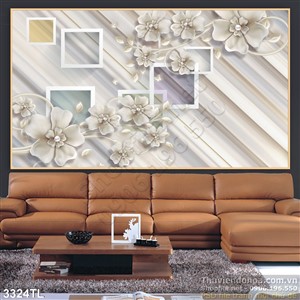 Tranh 3D trang trí tường phòng ngủ đẹp