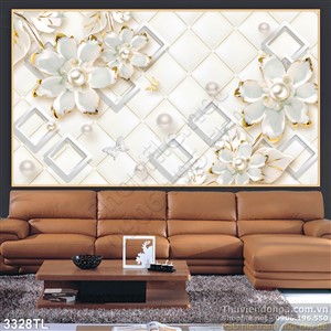 Tranh 3D hoa nghệ thuật treo tường đẹp nhất