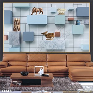 Tranh hình khối nghệ thuật trang trí phòng khách