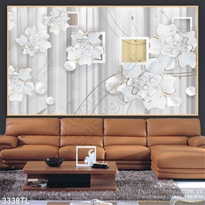 Tranh 3D hoa in gạch chất lượng cao