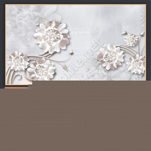 Tranh 3D hoa trang trí tường đẹp