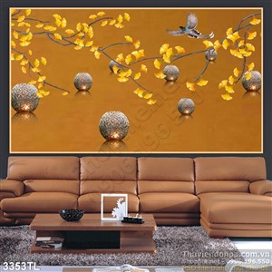 Tranh 3D hoa nghệ thuật treo tường đẹp