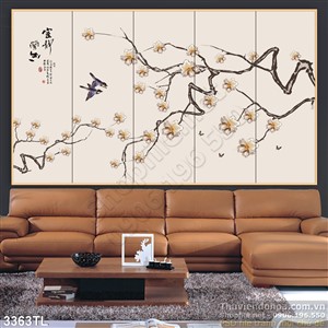 Tranh 3D thư pháp nghệ thuật đẹp nhất