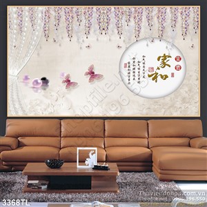 Tranh lụa ngọc trai trang trí treo tường đẹp