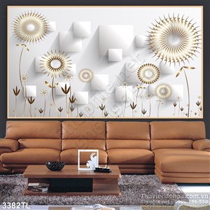 Tranh 3D hoa nghệ thuật trang trí treo tường đẹp