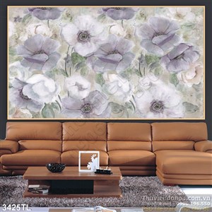 Tranh sơn dầu hoa mỹ nhân đẹp nhất