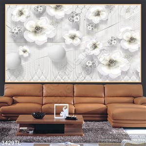 Tranh điêu khắc hoa trang trí phòng ngủ đẹp nhất