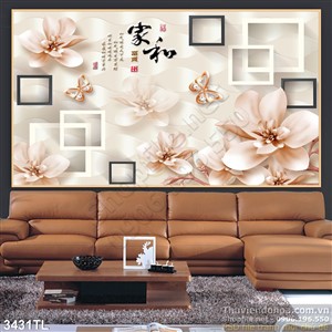 Tranh 3D thư pháp giả ngọc đẹp nhất