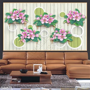 Tranh hoa đào trang trí treo tường đẹp