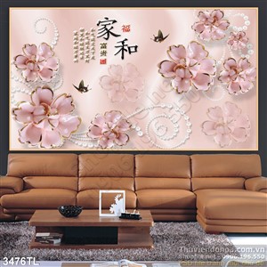 Tranh hoa giả ngọc thư pháp nghệ thuật