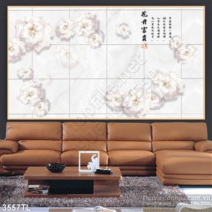 Tranh thư pháp hoa trang trí tường đẹp