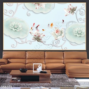 Tranh giả ngọc hoa Sen phong thủy đẹp nhất