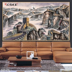 Tranh sơn dầu vạn lý trường thành