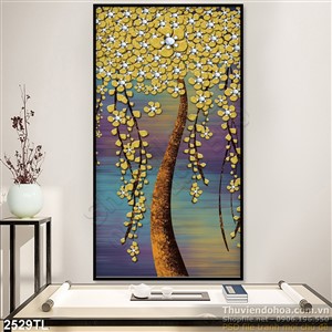 Tranh sơn dầu nghệ thuật trang trí phòng khách