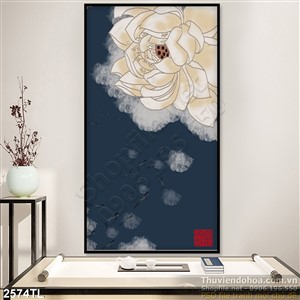 Tranh hoa Sen trang trí treo tường đẹp